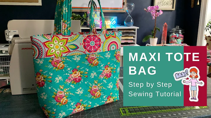 The PERFECT Pool Bag! Let's sew a Maxi Market Tote today!