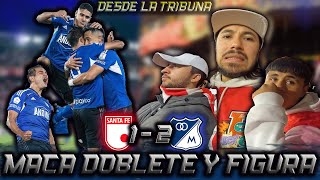 TRIUNFO AZUL DESDE LA TRIBUNA SANTA FE vs MILLONARIOS (1-2) Liga BetPlay Dimayor 2023- 1 | Fecha 10