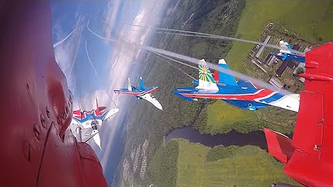 25-летие пилотажных групп «Стрижи» и «Русские витязи». Mig-29, Su-27. 25 years since the foundation.
