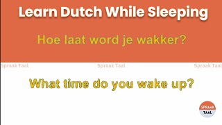 Learn Dutch While Sleeping | Best Way to Master Dutch Effortlessly! #learndutch #learndutcheasy