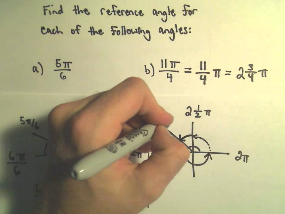 Reference Angle for an Angle, Ex 2 (Using Radians) - YouTube