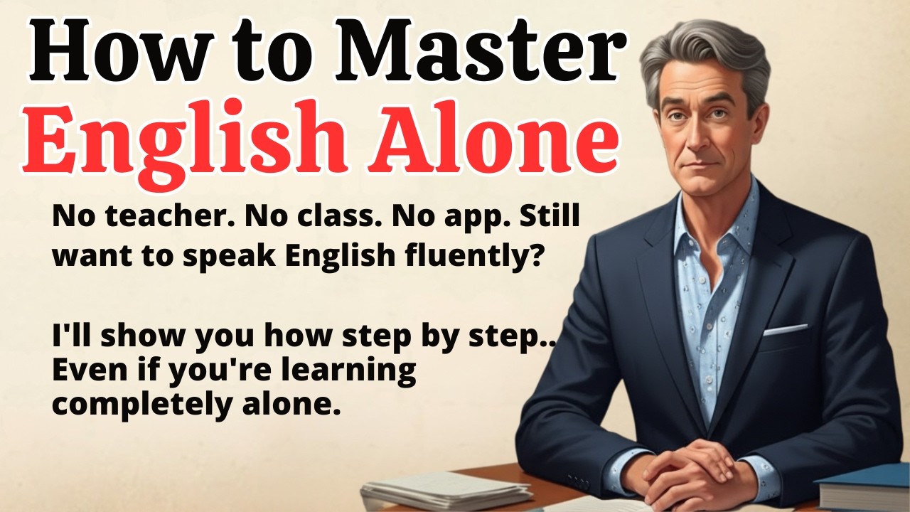 How to Master English Speaking ALONE | The Ultimate Guide to Fluency (No Teacher Needed)