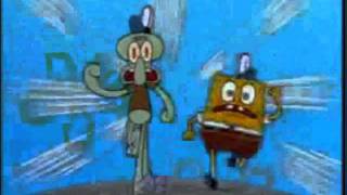 Spongebob and Squidward Run to I Don't Know If It's Fitting Music Resimi