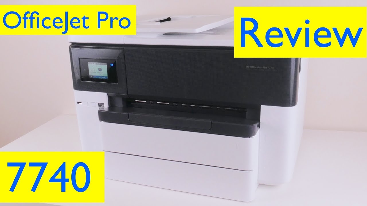 HP OfficeJet 7740 Printer – Use SETUP Cartridges - YouTube