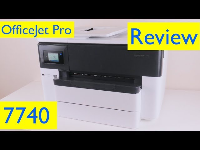 HP OfficeJet Pro 7740 Review - Wireless Wide Format All-in-One Printer -  YouTube