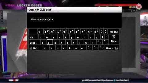 NBA2K20 MY TEAM LOCKER CODE PRIME-SUPER-PACKS