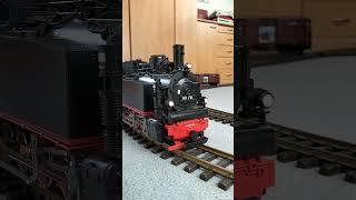 99716 auf analoger Testfahrt - LGB 20483 mit Öchsle Museumszug unterwegs