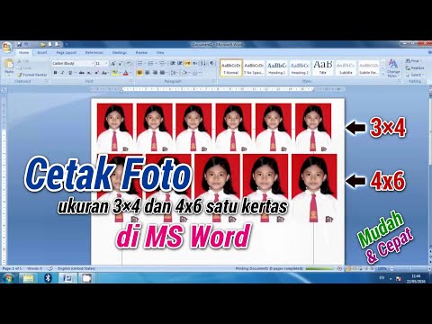 Cara cetak foto 4x6, 3x4 dan 2x3 dengan Adobe Photoshop 