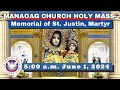 Catholic mass  our lady of manaoag church live mass today jun 1 2024  540am holy rosary