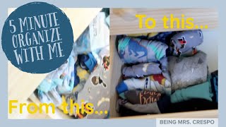 5 Minute Organize With Me | Organization Inspiration | Kids Clothes