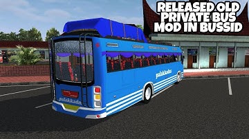 Released Old Private Bus Mod In Bus Simulator Indonesia - Bussid Bus Mod - Bussid Car Mod - Bussid