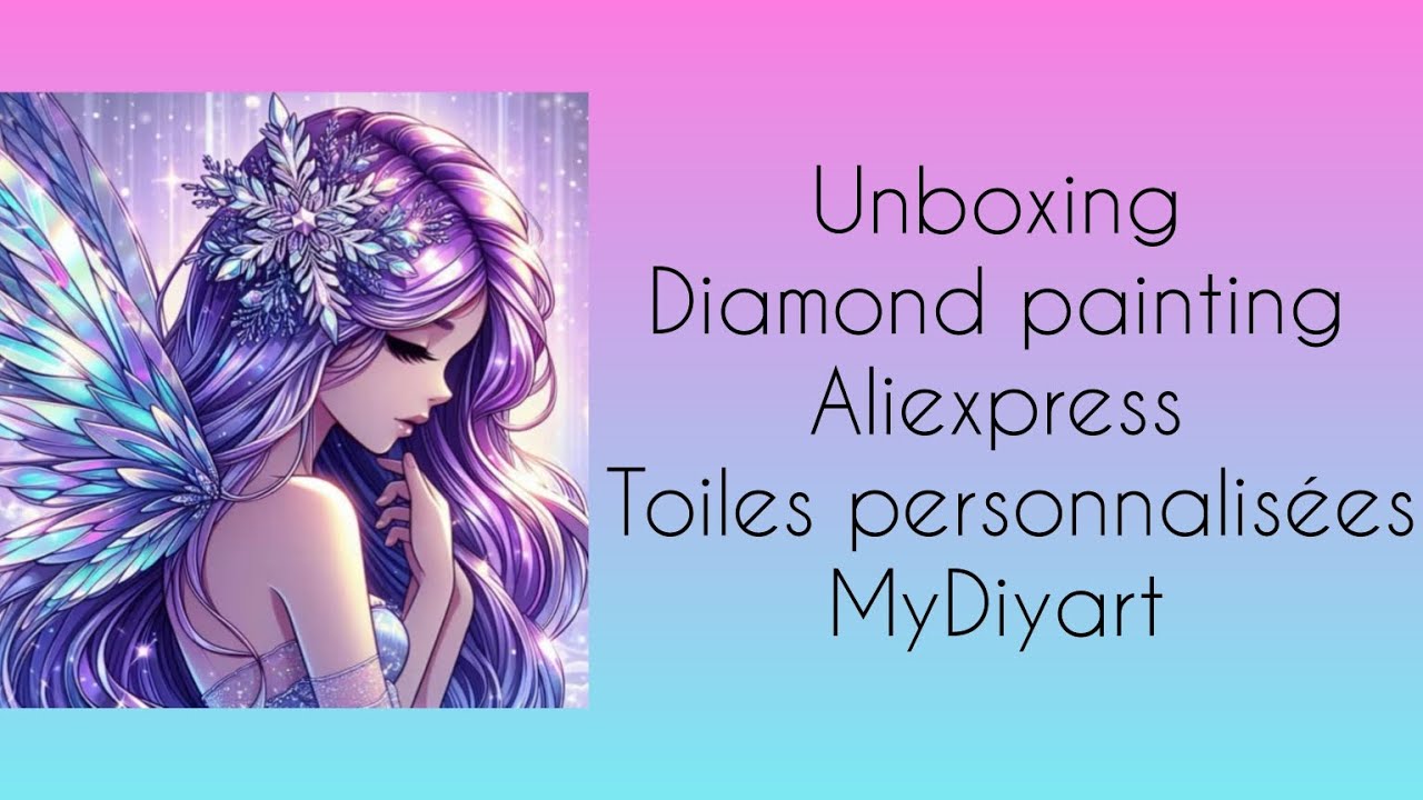 🪷#unboxing #aliexpress 🪷 #diamondpainting mes premières toiles personnalisées 💖 boutique MyDiyart 🪷
