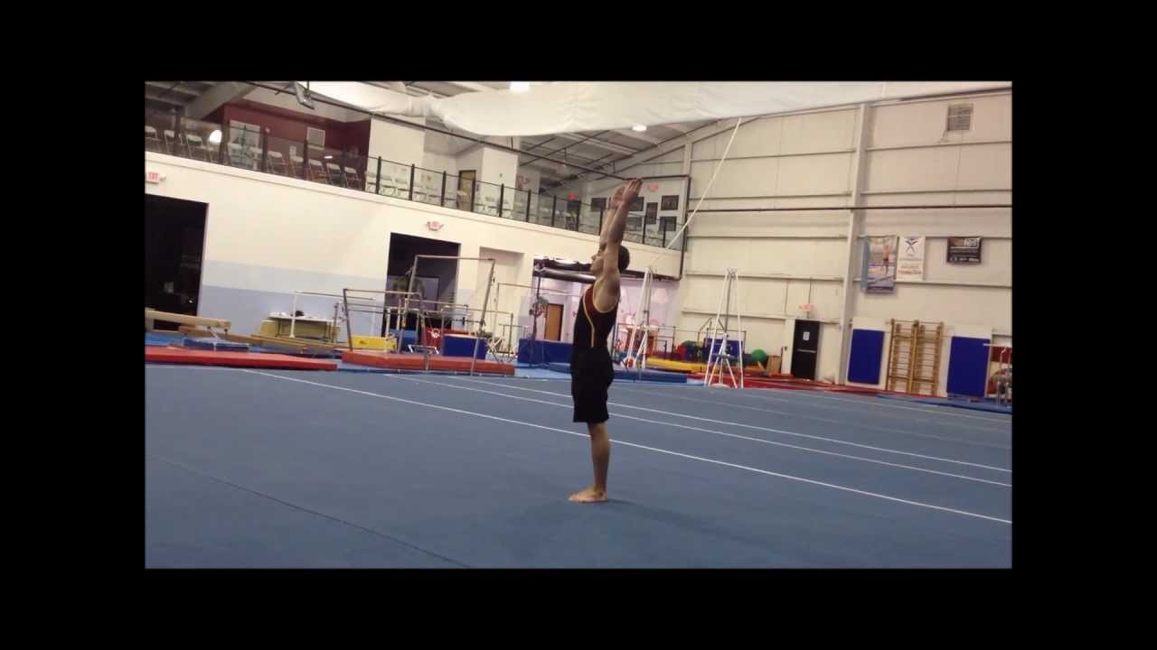 Level 5 Floor Exercise Compulsory Routine Men S Gymnastics Youtube