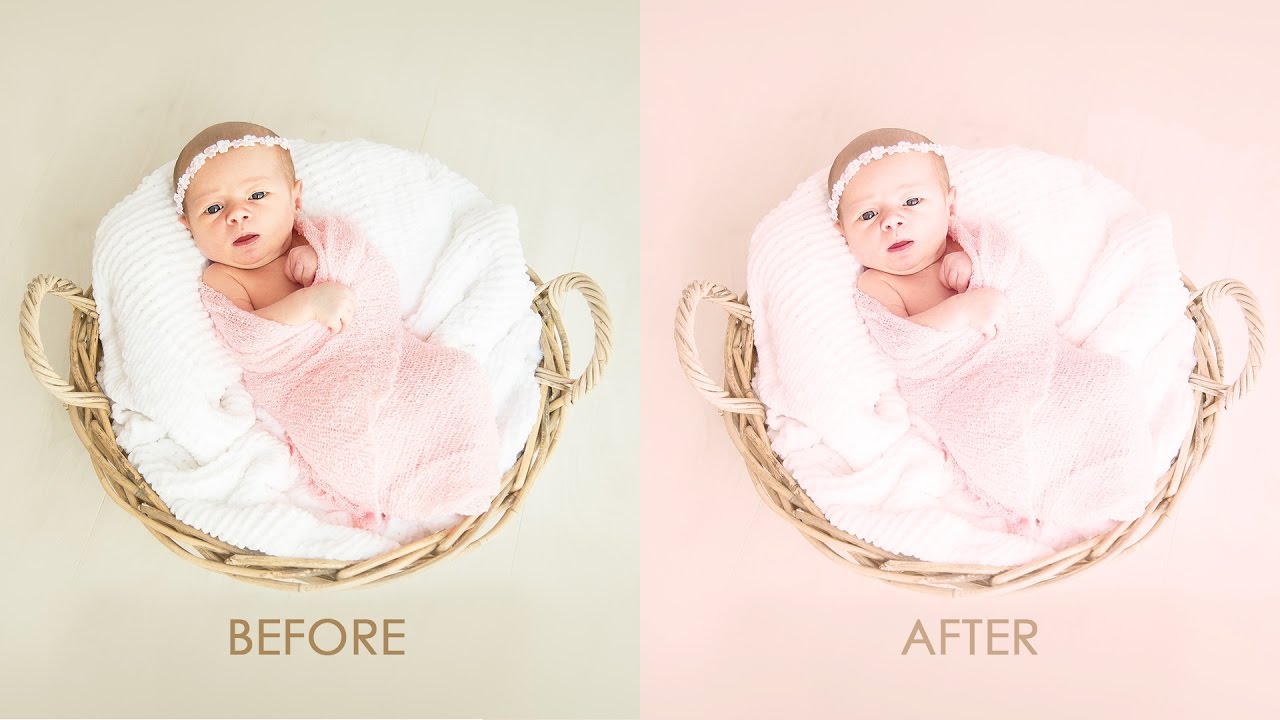 Newborn Color Processing Baby Photo Editing Photoshop Tutorial Psd Action Included Youtube