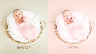 Newborn Color Processing - Baby Photo Editing Photoshop Tutorial [PSD + Action Included] screenshot 2