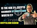 CRYPTO.COM REVIEW FOR BEGINNERS… is the 40K 5% Crypto Cashback ICY WHITE CARD worth it? [My Results]