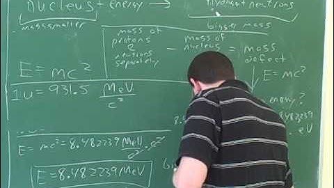 Mass defect and binding energy (4)