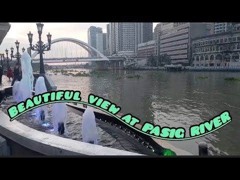 WALKING TOUR AT PASIG RIVER MANILA #trending #touristspot #satisfying #viralvideo #tour