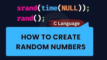 How to Generate Random Numbers in C | Using rand(), srand(), and time() for Unique Sequences