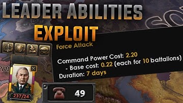 HOI4 Exploit: Infinite Leader Abilities Exploit (Hearts of Iron 4 Exploit for Leaders)