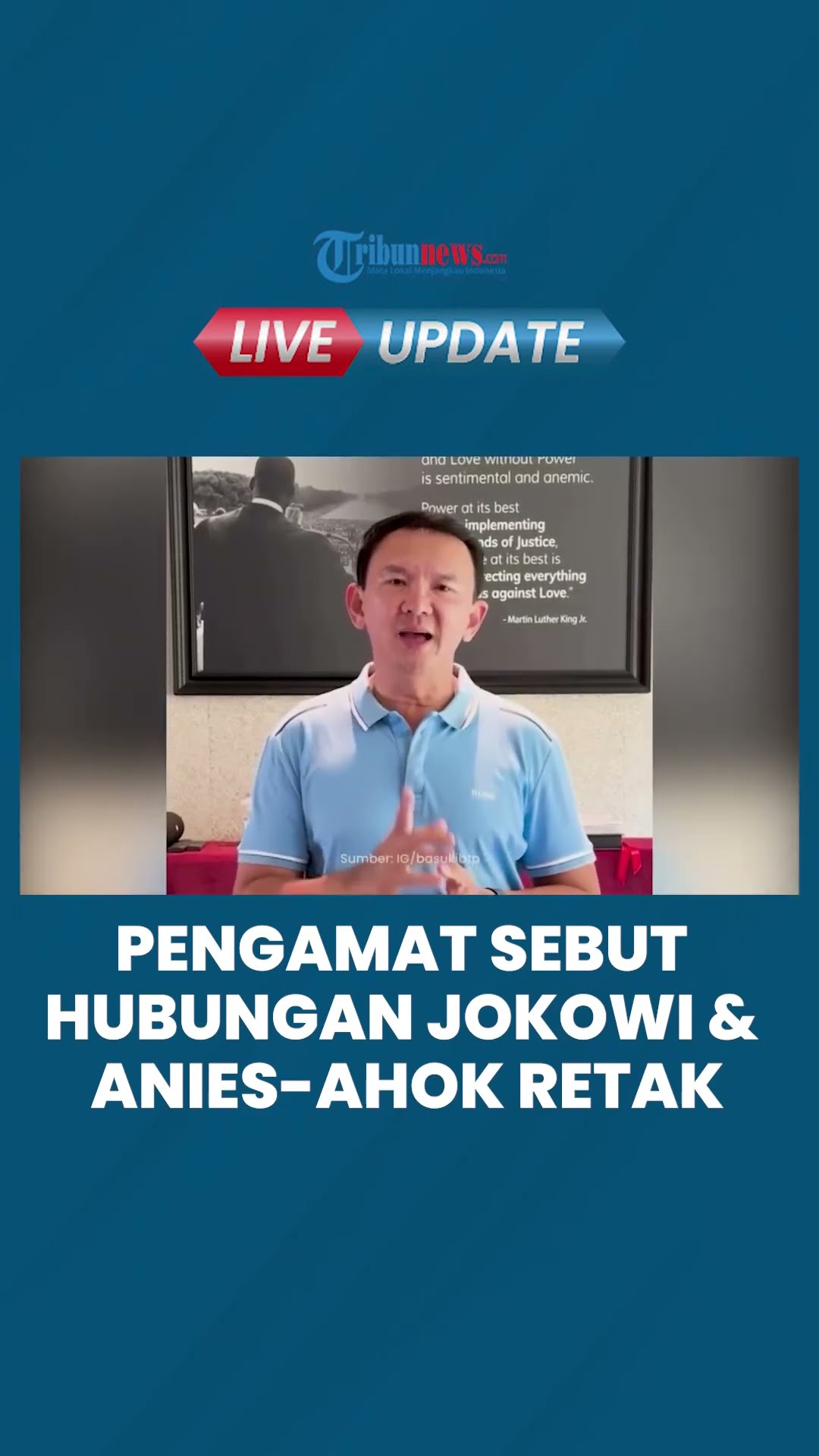 Pilih Keluarga saat Tahun Baru, Pengamat Nilai Ada Keretakan antara Jokowi dengan Anies Ahok