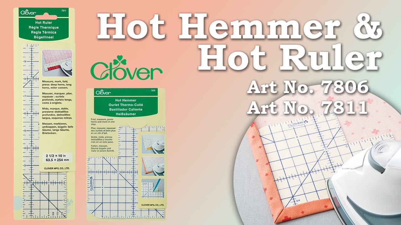 Hot Hem Ruler MANUAL  Madam Sew – MadamSew