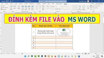 Cách đính kèm file tài liệu vào Word