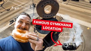 DDE DOES DONUTS AT GYMKHANA 10 LOCATION! *RANDY’S DONUTS LA*