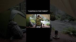 Solo Camping in Heavy Rain by the River