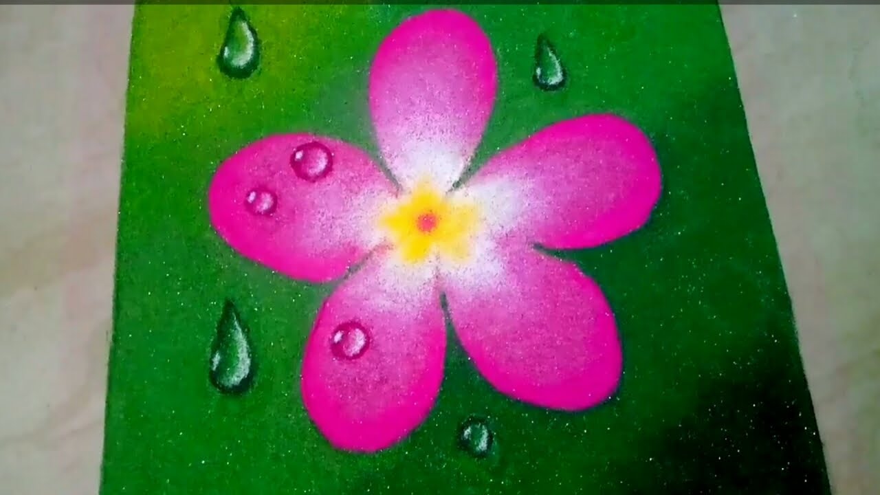 3d rangoli | water drop effect rangoli | flower rangoli | poster ...
