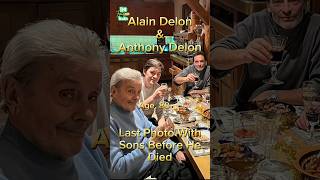 Last Photo of Alain Delon With his Sons 😢⚰️ #alaindelon #antesedepois #beforeandafter
