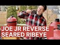 How to reverse sear steak (Ribeye). The BEST STEAK reverse seared on the Kamado Joe Jr. | SDBBQ