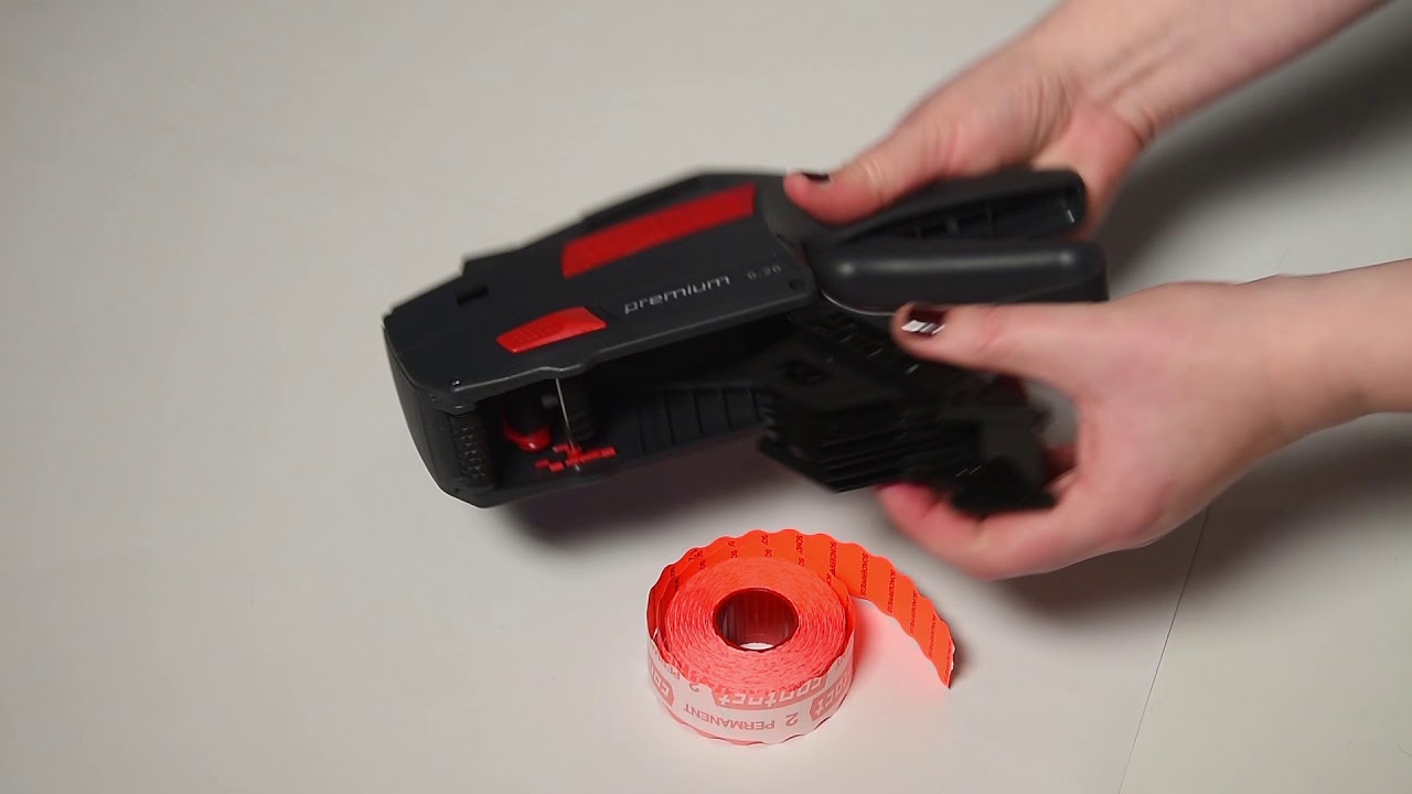 contact Preisauszeichner Etikettenwechsel, Etikettenrolle wechseln