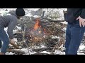 Burning A Brush Pile - In The Middle Of Winter!