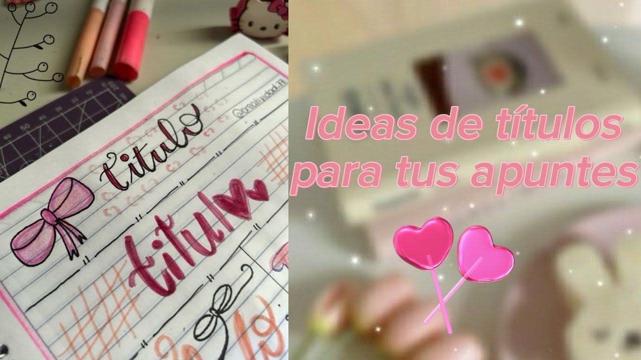 TÍTULOS FÁCILES ✏️📝. 