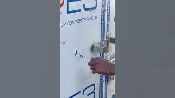 New lock ideas /aluminium sliding gate lock system idea #trending #viral #shorts #fabrication #gate