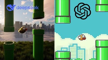DeepSeek vs Chat GPT which ai can make flappy bird game in 30 mins 