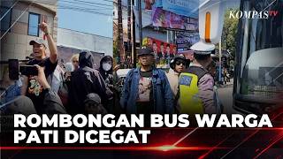 Pati Community Alliance Protestors Blocked from Entering Pati Town Square by Police | KOMPAS PETANG
