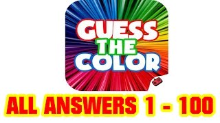 Guess The Color All Level Answers 1 - 100 ( Goxal Studios ) screenshot 3