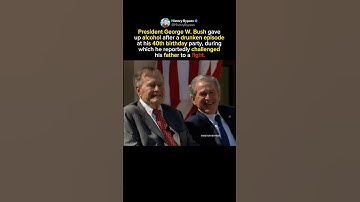 The Moment That Made George W. Bush Quit Drinking #shorts