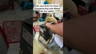 New hilmet save from his food allowance safety first