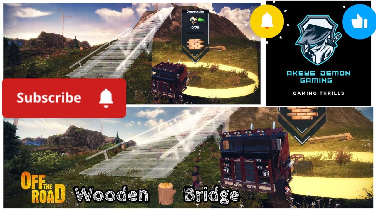 WOODEN 🪵 BRIDGE 🌉 CONSTRUCTION 🚧 IN ARCHIPELAGO MAP [OFF THE ROAD - OPEN WORLD GAME] 🎮 