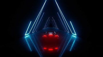 Neon Road teaser II Element 3D render II After Effect II use headphone
