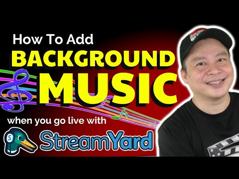 COMMENT ajouter de la musique QUAND VOUS EN DIRECT AVEC STREAMYARD GO