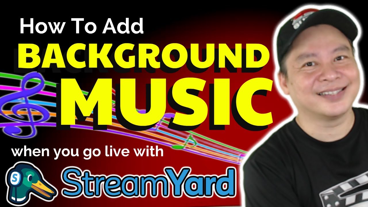 HOW TO ADD BACKGROUND MUSIC WHEN YOU GO LIVE WITH STREAMYARD - YouTube