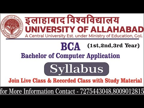 #UNIVERSITY_OF_ALLAHABAD | BCA(Complete)