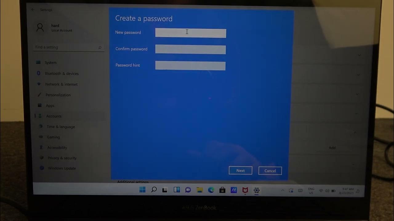 how-to-set-up-password-on-asus-zenbook-youtube