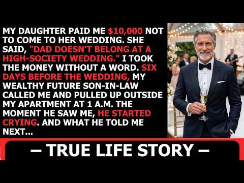 My Daughter Paid Me $10,000 Not to Come to Her Wedding. But My Wealthy Future Son-In-Law Call at 1AM