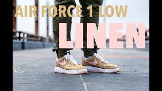 NIKE AIR FORCE 1 LOW LINEN REVIEW!!!