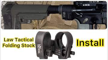 LAW TACTICAL Folding Stock Adapter!! (INSTALL!!) quick and easy steps!!